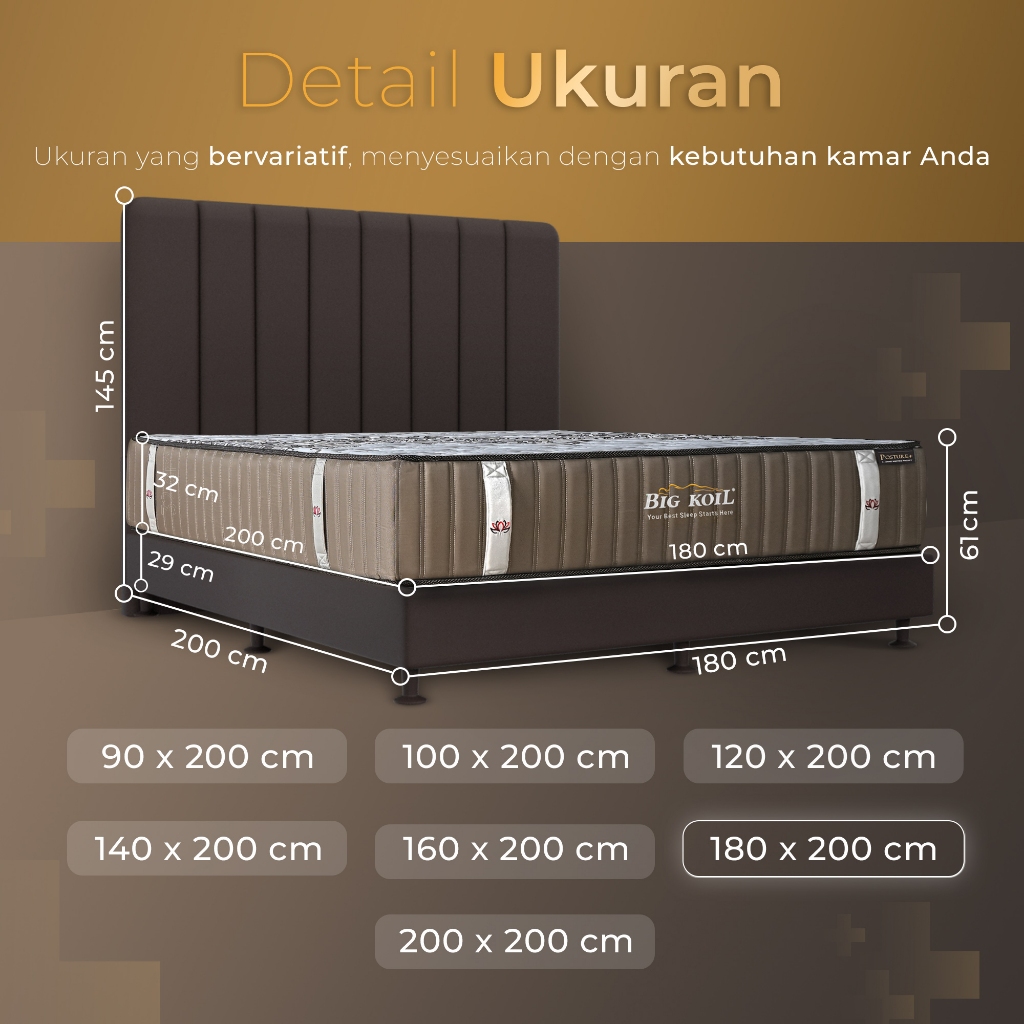 Jual Citra Furniture Spring Bed Big Koil Posture Plus 180 x 200 T32 CM ...