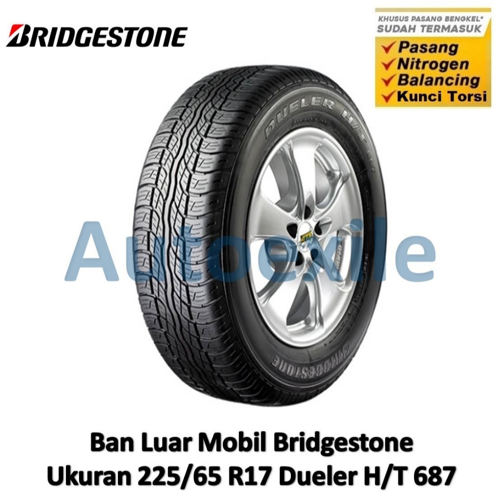 Jual Ban Luar Bridgestone 225/65 R17 Dueler H/T 687 BS Tubeless Radial ...