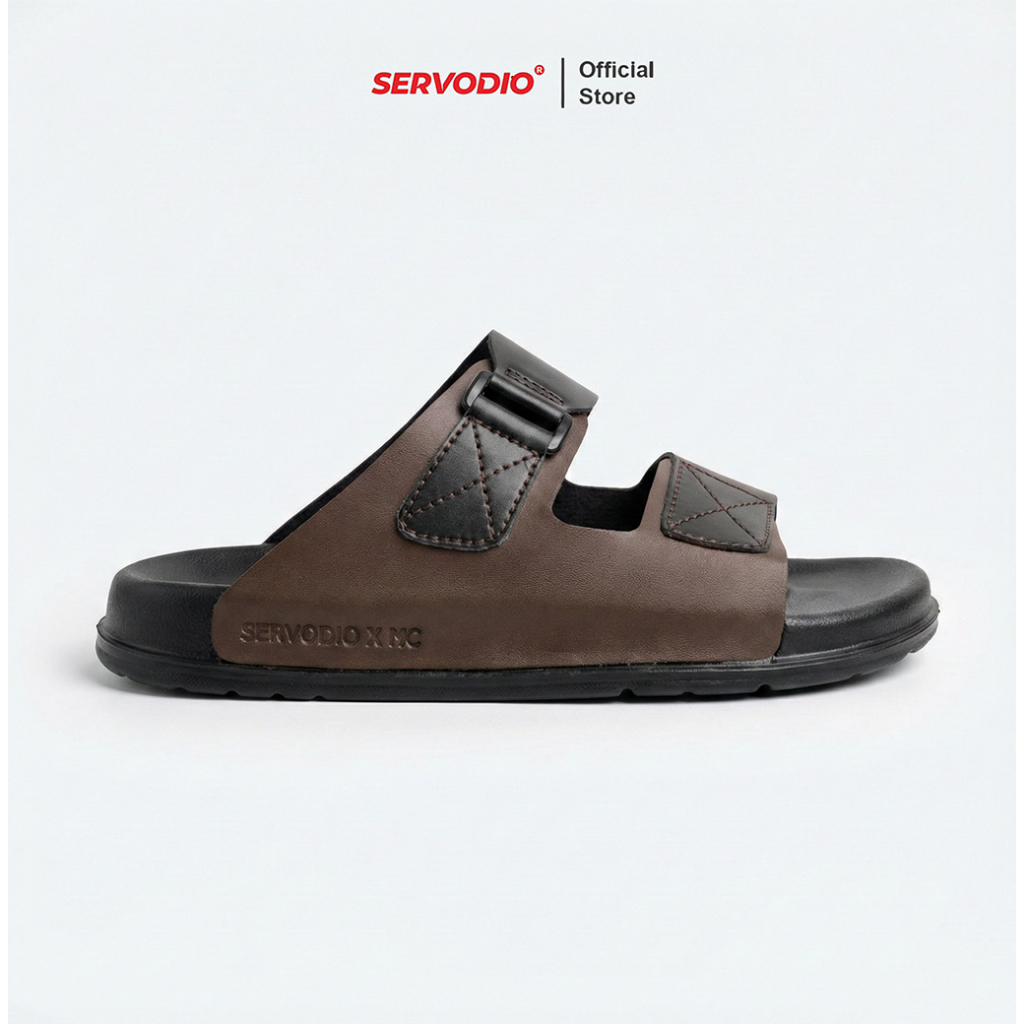 Jual Servodio X MJC - Senopati Black Brown - Sandal Pria | Shopee Indonesia