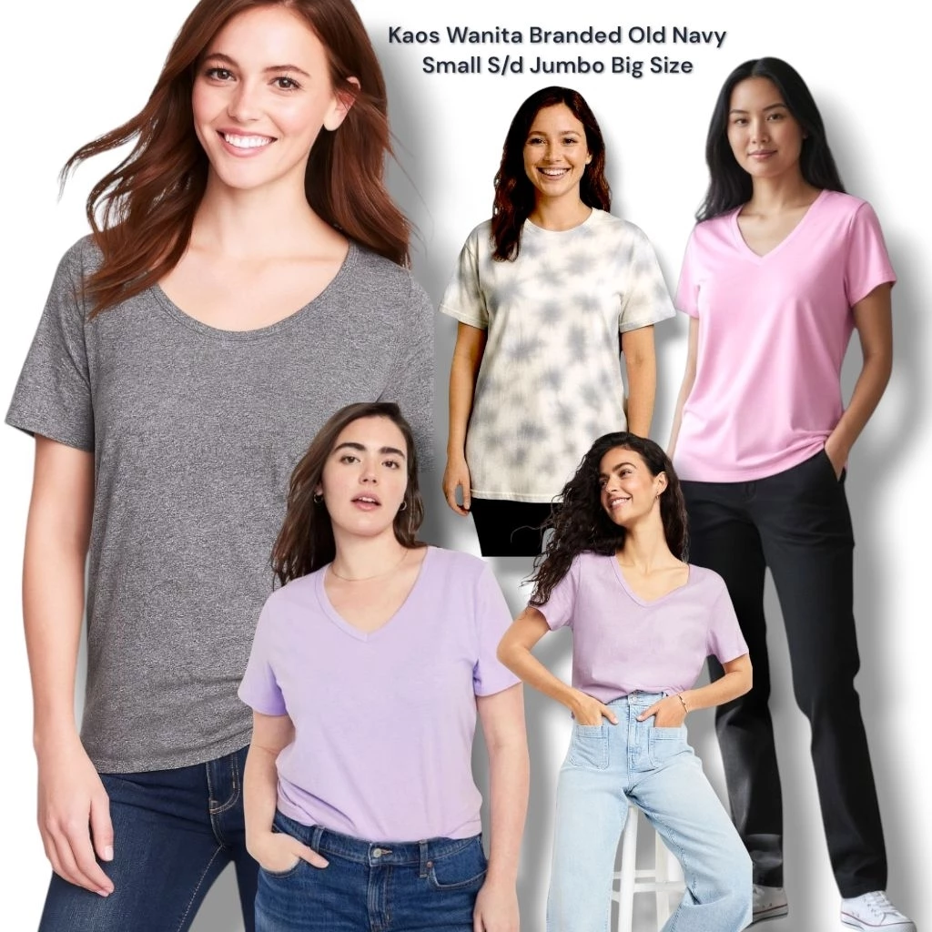 Kaos Cewek Polos Motif Simple - Jevelis Fashion