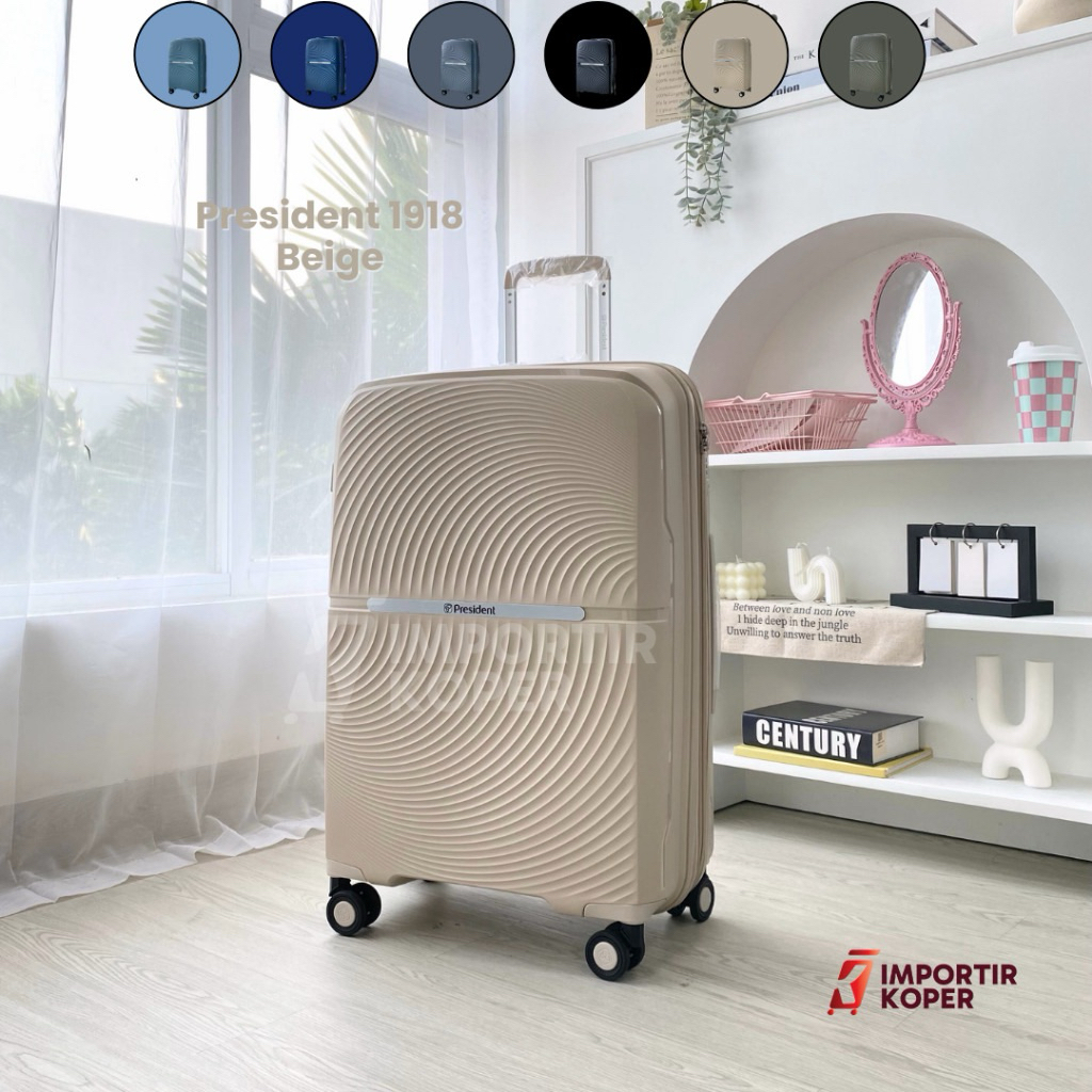 Jual Koper President Original Size 20 24 28 Inch TSA Lock Double Zipper ...