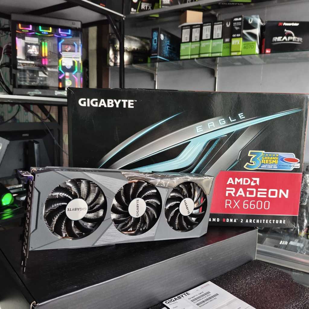 Jual GIGABYTE VGA AMD RADEON RX 6600 EAGLE 8GB GDDR6 - Triple Fan ...