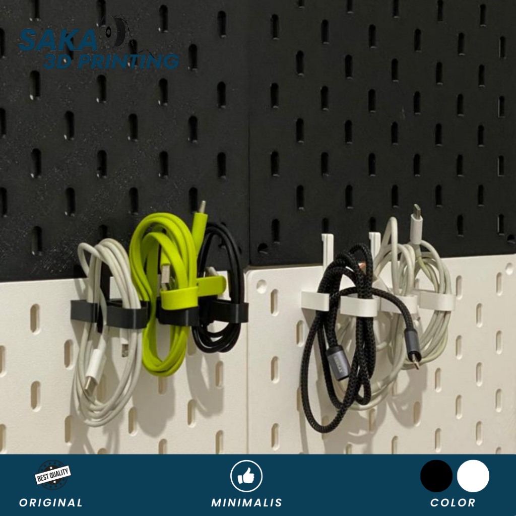 Jual Cable Holder Pegboard ikea skadis – Organizer Kabel Minimalis ...