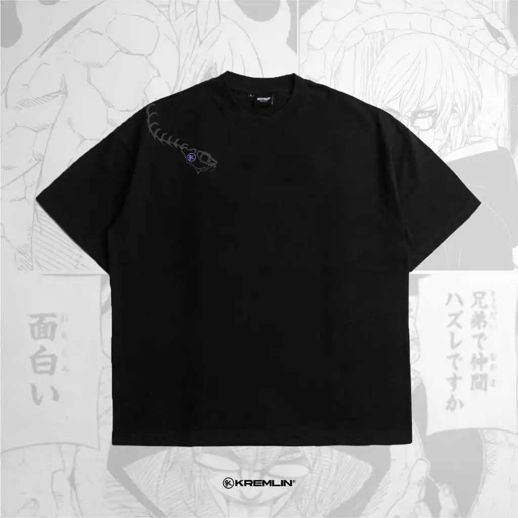 KREMLIN Oversize T-Shirt Kabuto Anime Xperimental Black Premium foto 2