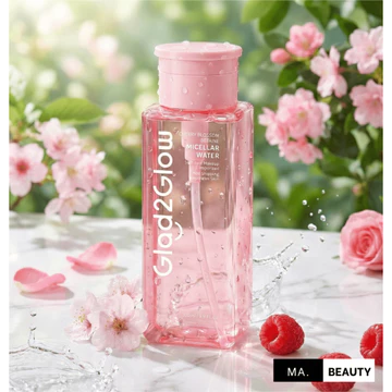 Glad2Glow Cherry Blossom Betaine Micellar Water 300ml Micellar Water Pembersih Wajah 300ml