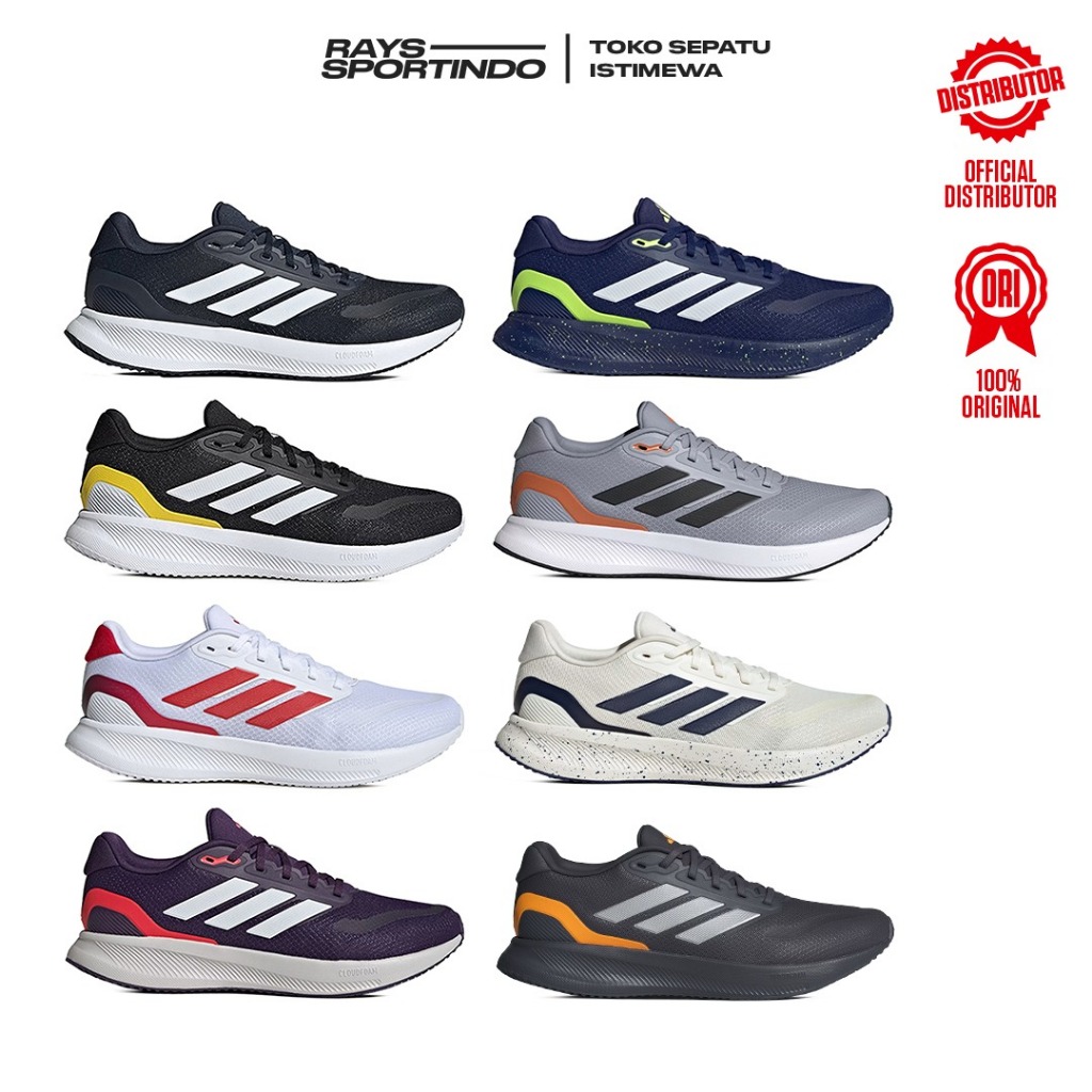 Jual SEPATU RUNNING ADIDAS RUNFALCON 5 SEPATU LARI ORIGINAL | Shopee ...