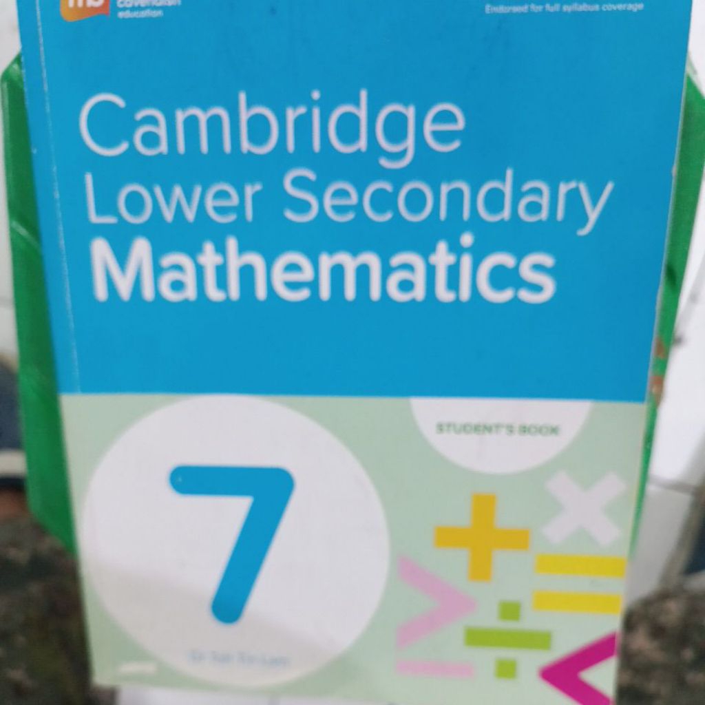 Jual CAMBRIDGE LOWER SECONDARY MATHEMATICS STUDENT BOOK FOR 7 | Shopee ...