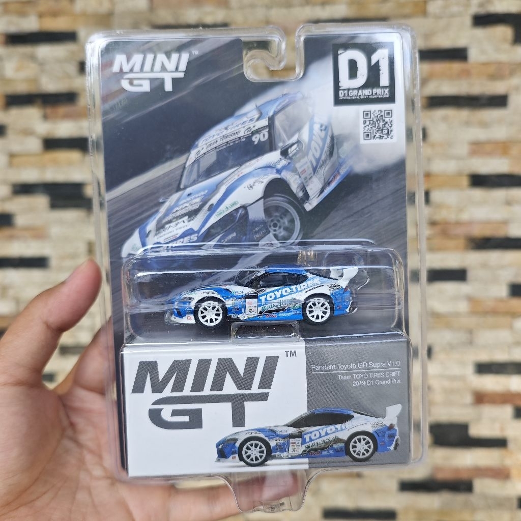 Jual Mini GT Pandem Toyota GR Supra Team Toyo Tires Drift D1 GP