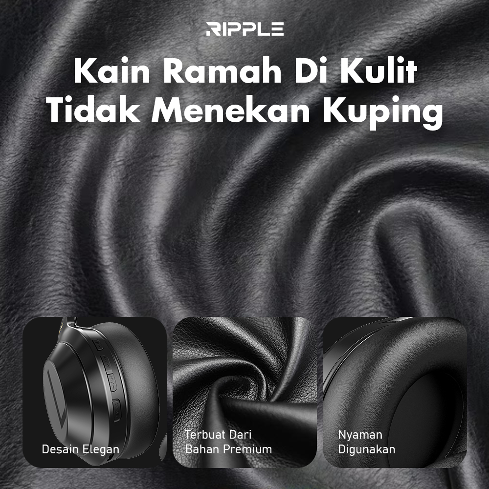 Jual RIPPLE Headphone Bluetooth RHB A008 – ANC Aktif, Bluetooth 6.0 ...