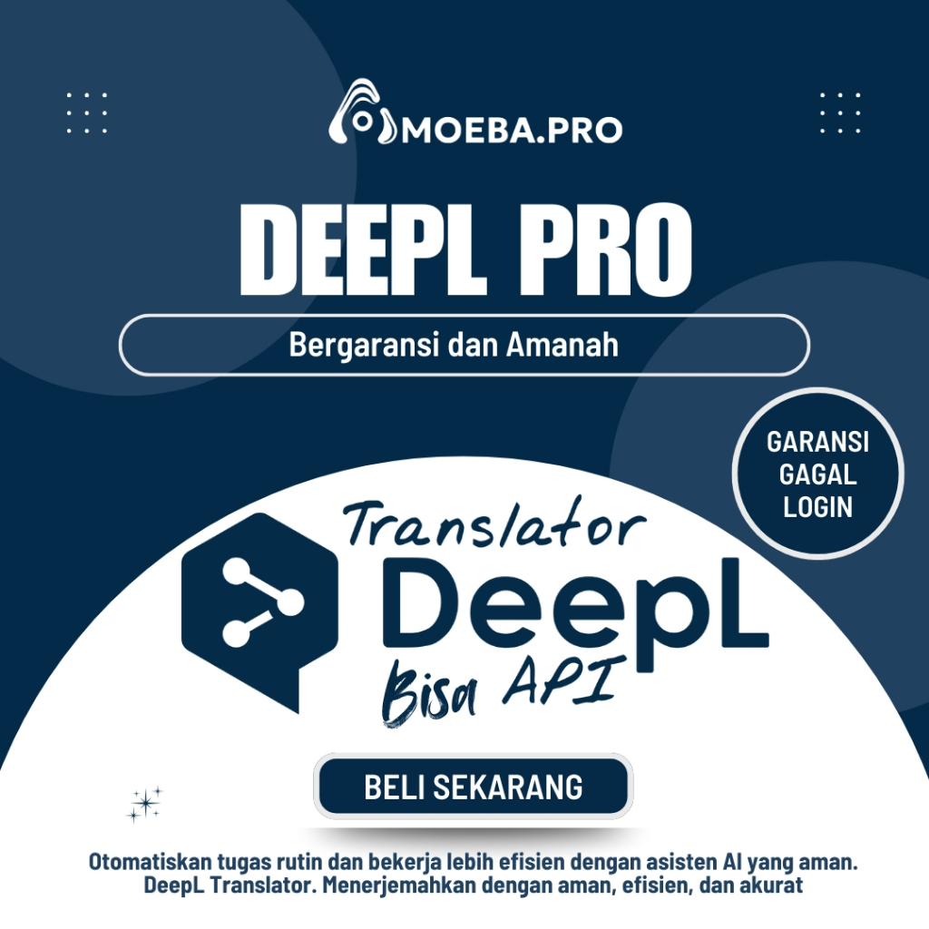 Jual DeepL Pro Advanced | Resmi bergaransi | AI Tranlator No 1 | Shopee ...