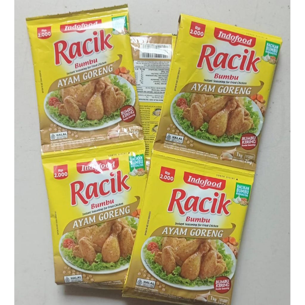 Jual Bumbu RACIK INDOFOOD ayam goreng 10 sachet @26 gr | Shopee Indonesia