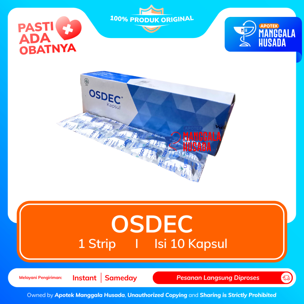 Jual OSDEC 10 KAPSUL - MEREDAKAN NYERI SENDI | Shopee Indonesia