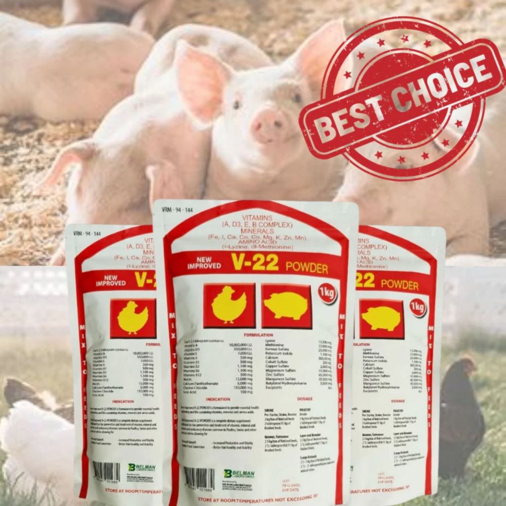Jual V-22 Powder 1kg – Vitamin & Suplemen Pakan, Menstabilkan Nafsu ...