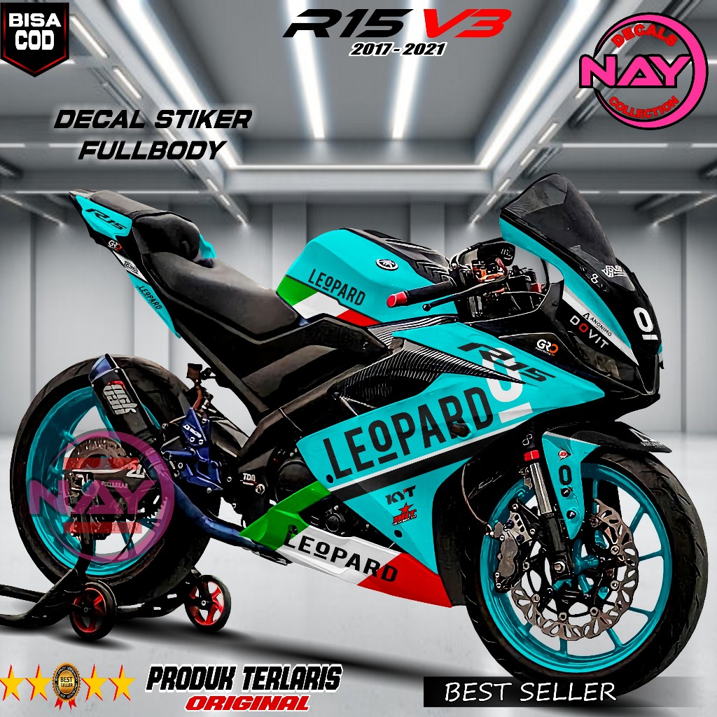 Jual Rekomendasi Decal R15 V3 Model Simpel keren / Stiker R15 V3 ...