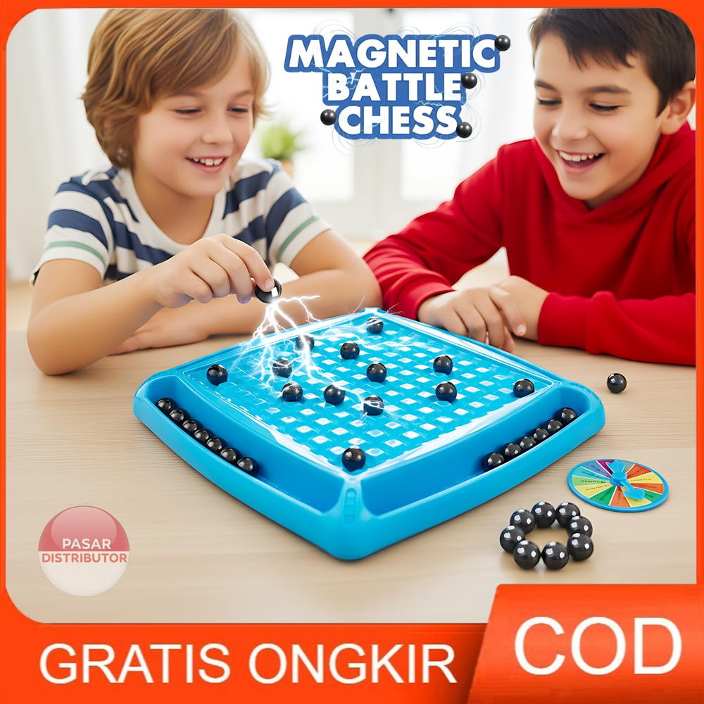 Jual Pasar Distributor MAGNETIC BATTLE CHESS Mainan Game Board Family ...