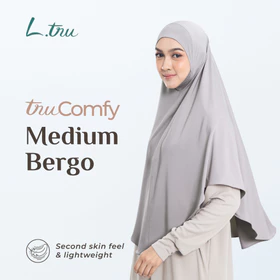 L.Tru Bergo Dagu Size Medium Jilbab Instan Strecth Bergo Strechy Daily