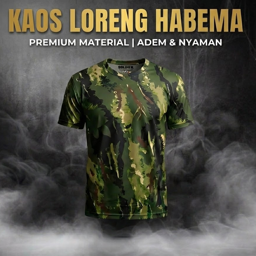 Jual Kaos Loreng Habema DryFit Premium Tebal – Camo Series Adem Ringan ...