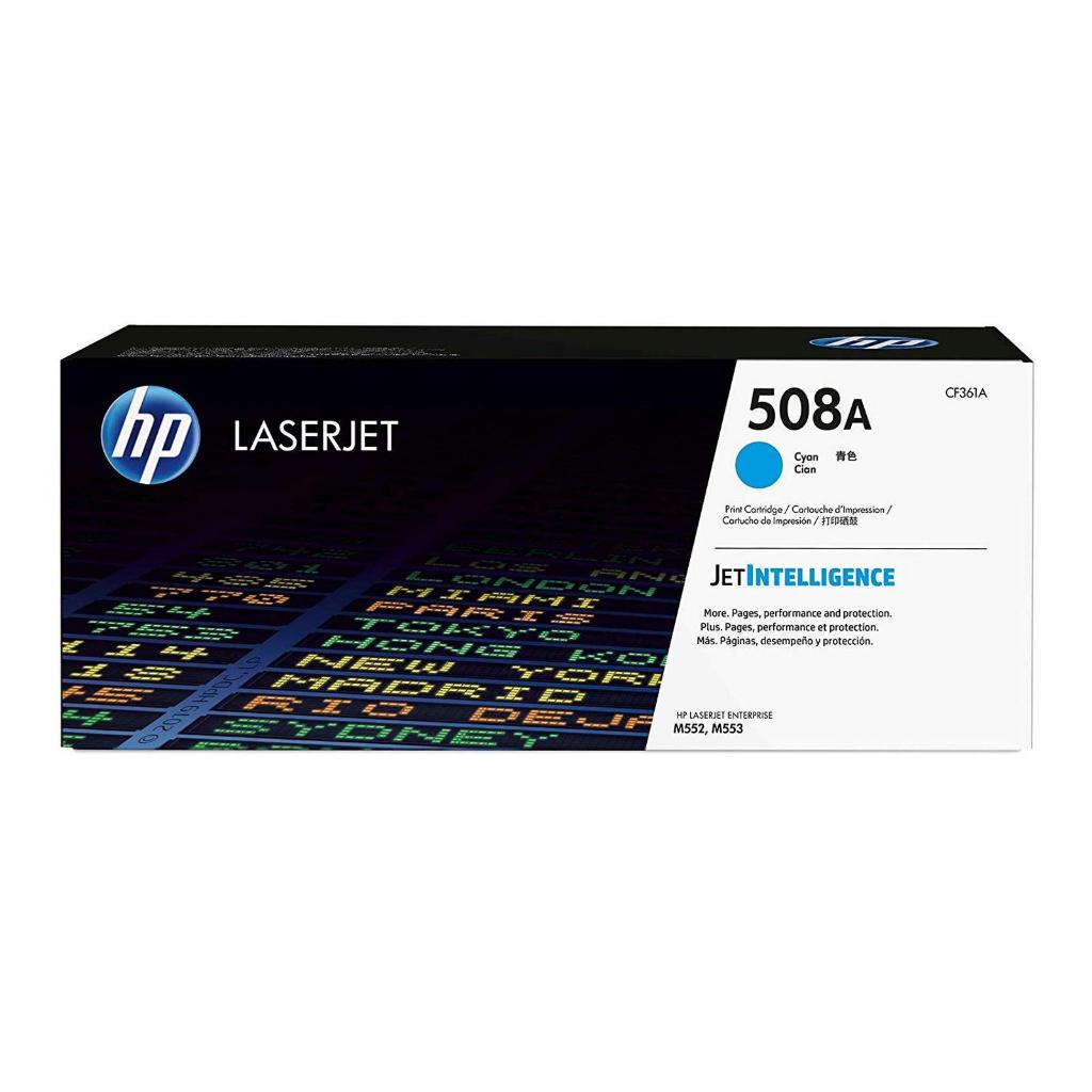 HP Toner 508A Black Cyan Magenta Yellow LaserJet Cartridge Original [CF360A  CF361A  CF362A  CF363A] (3)