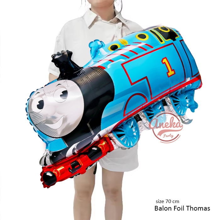 Jual Balon Foil Thomas Biru / Balon Kereta Thomas and friends / Foil ...