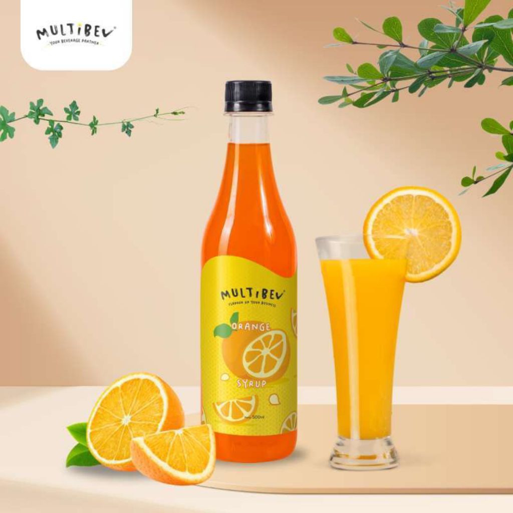 Jual Multibev - orange syrup multibev 500ml - sirup minuman rasa jeruk ...