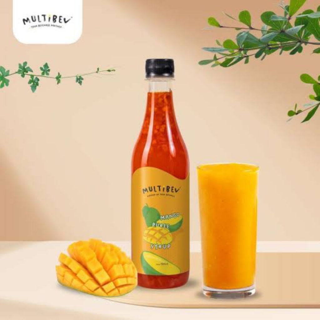 Jual Multibev - Mango puree 500ml - Sirup puree minuman rasa mangga ...