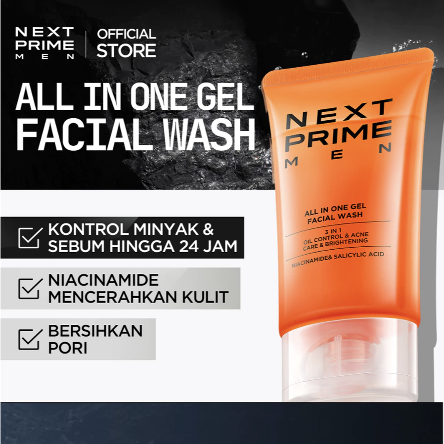 Jual Next Prime Men Face Wash - 100 gram | Shopee Indonesia
