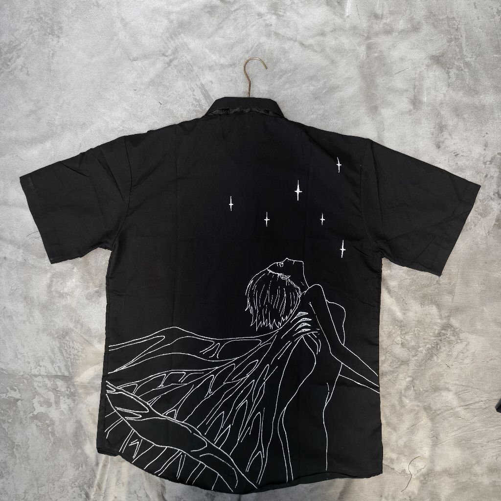 Jual (FREE DASI) 1on1 EVANGELION work Shirt Handmade Painted | Reworked ...