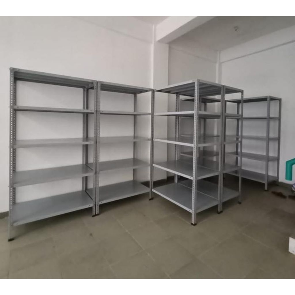 Jual Rak besi Siku Rak arsip terbuka Rak besi Serbaguna 100x40x200 ...