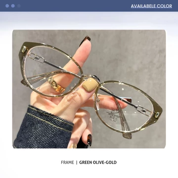 Genius Maiden Kacamata Cat Eye Minus Lensa Anti Radiasi Blueray Photocromic Bluecromic Bahan TR