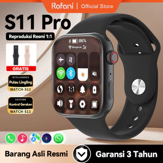 [Beli 1 Gratis 3] Rofani Smartwatch S11 Pro AMOLED GPS NFC Olahraga
