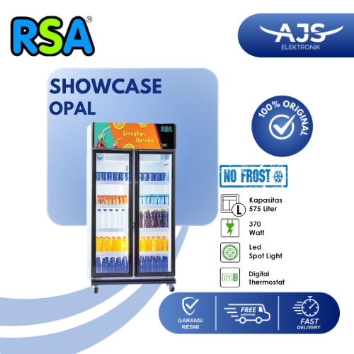 Jual RSA Showcase Display Cooler OPAL No Frost Anti Embun 575 Liter 2 ...