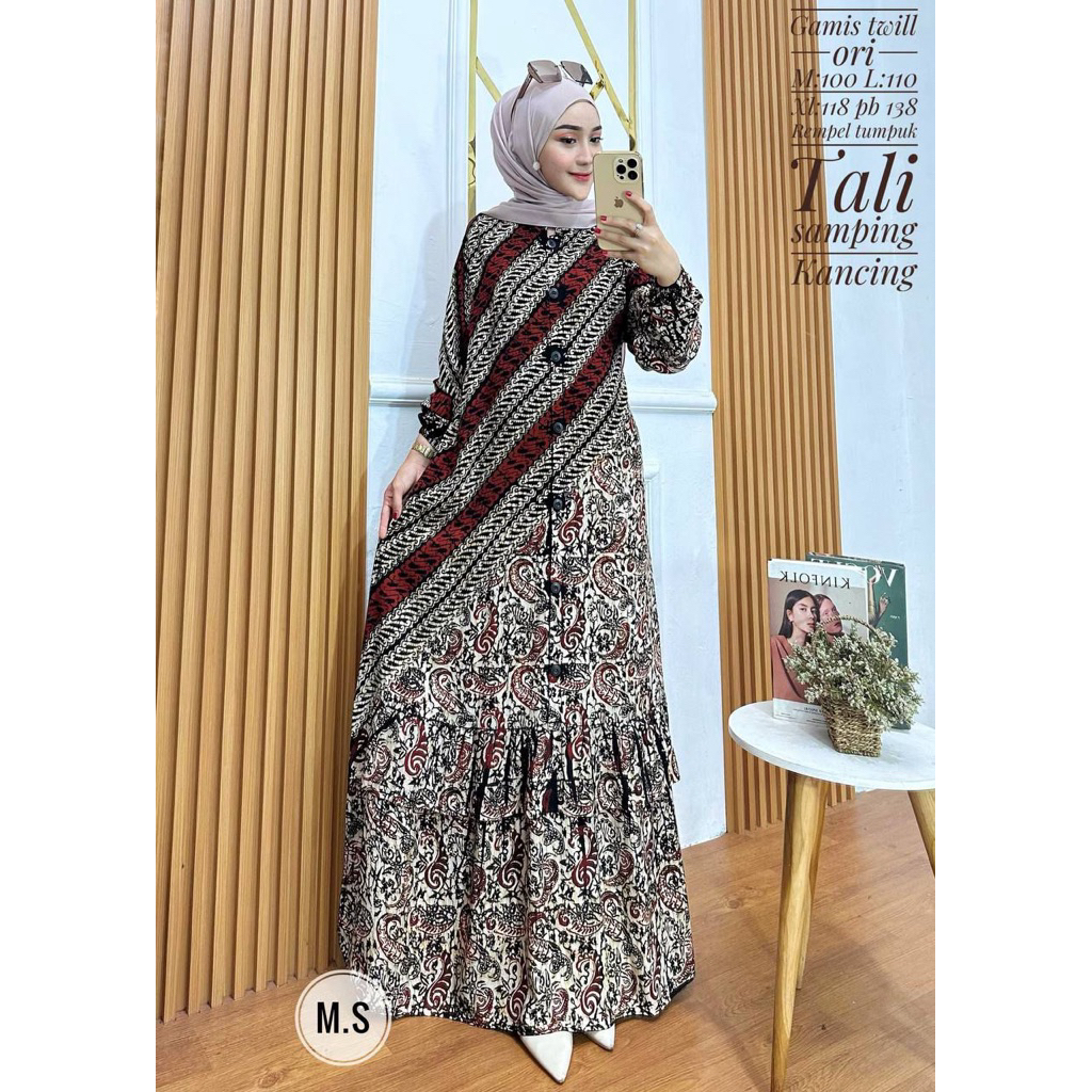 Gamis Twill Ori Shopee Indonesia 4
