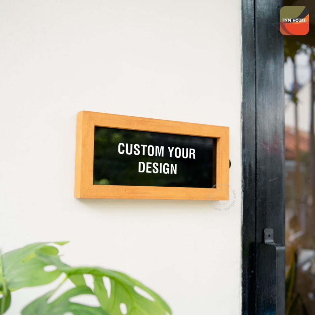 Jual Custom Sign Tulisan Cafe Resto Kayu Akrilik Stiker - INPI HOUSE ...