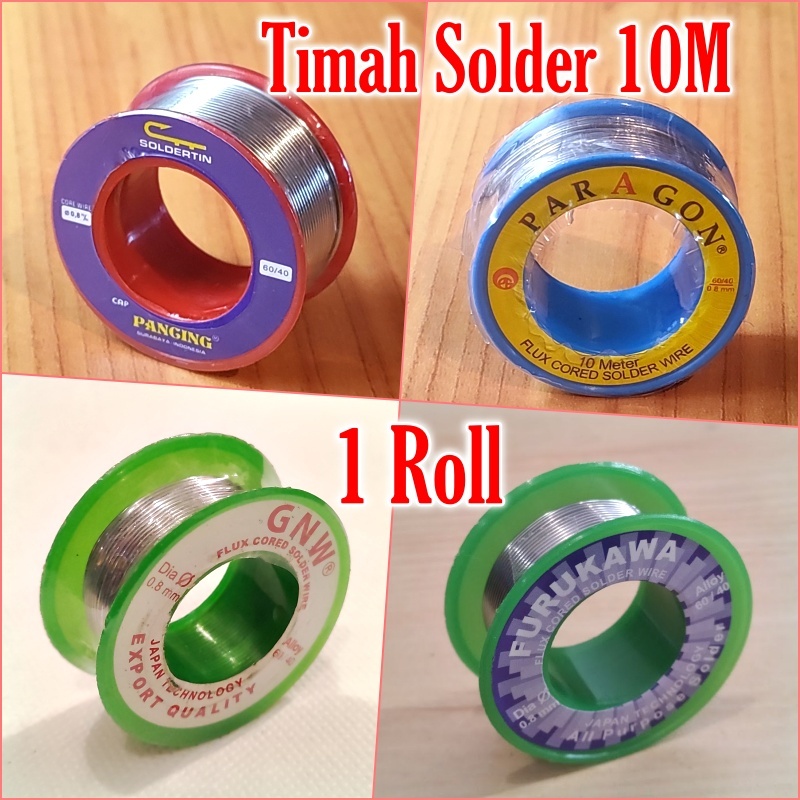 Jual Timah Solder Roll kecil 0.8 pancing Paragon gnw furukawa greatwall ...