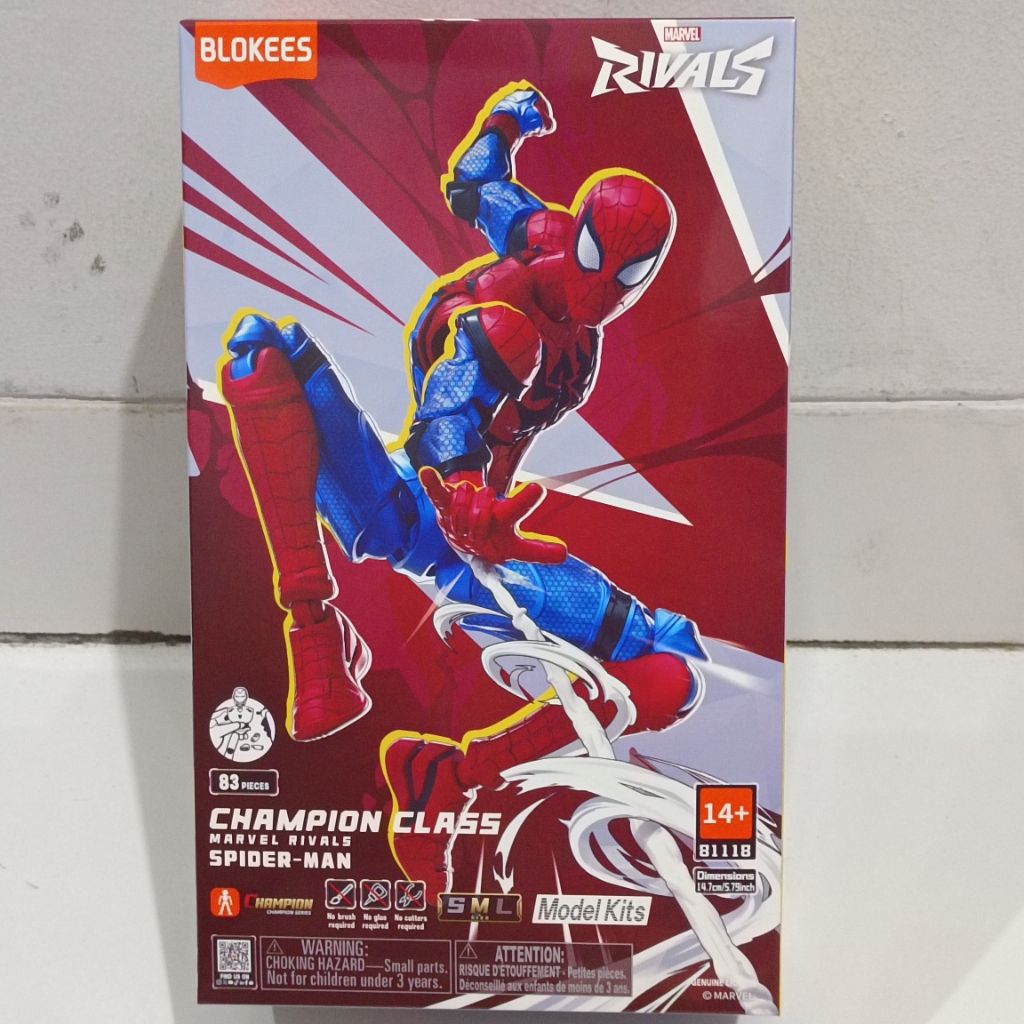Jual Blokees Marvel Rivals Champion Class Spider-Man CC07 Mainan Action ...