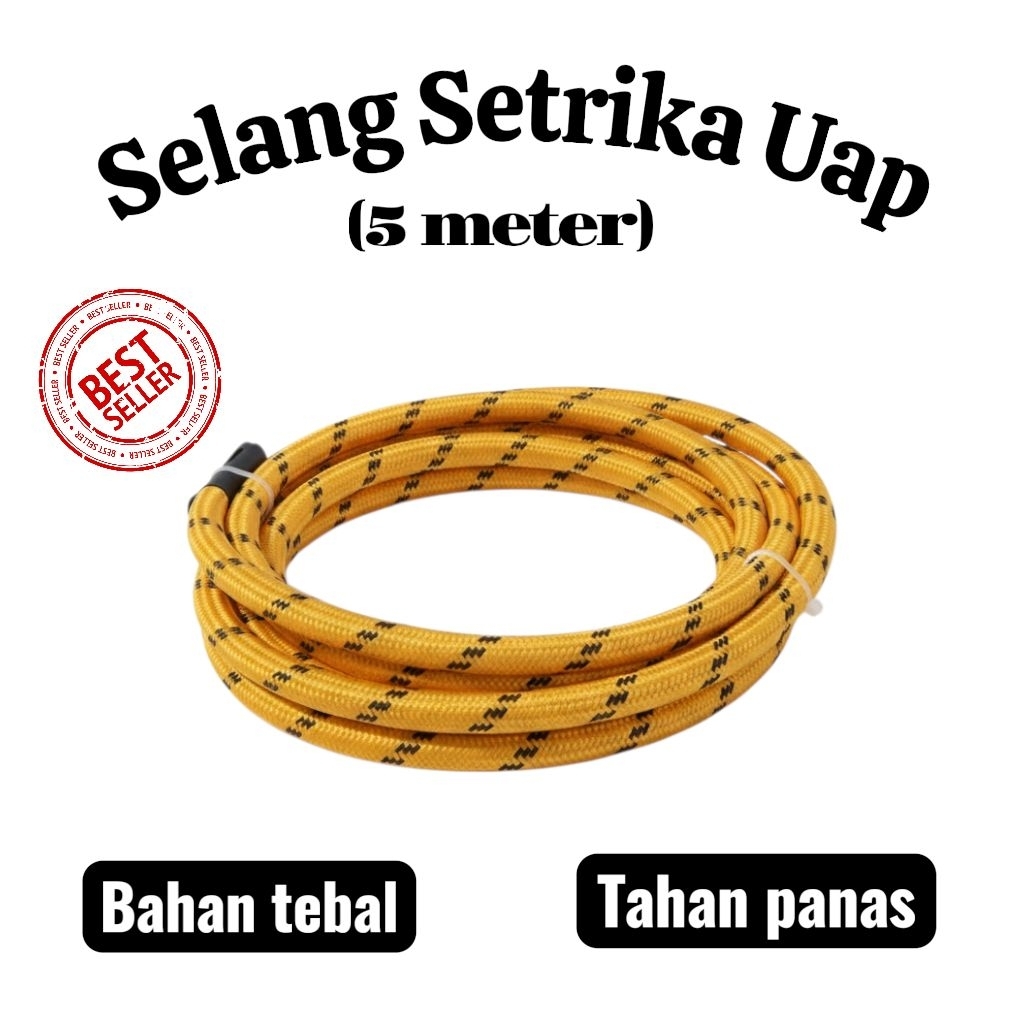 Jual Selang Setrika Gosokan Uap Grade AAA 7X13MM Panjang 5 Meter Selang ...