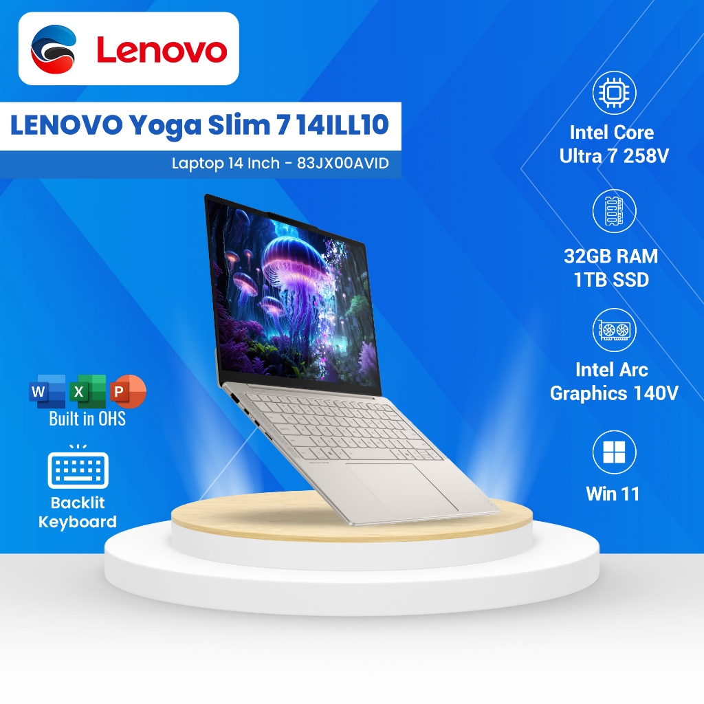 Jual LENOVO Laptop Yoga Slim 7 14ILL10 Ultra 7 258V 32GB 1TB Windows11 ...