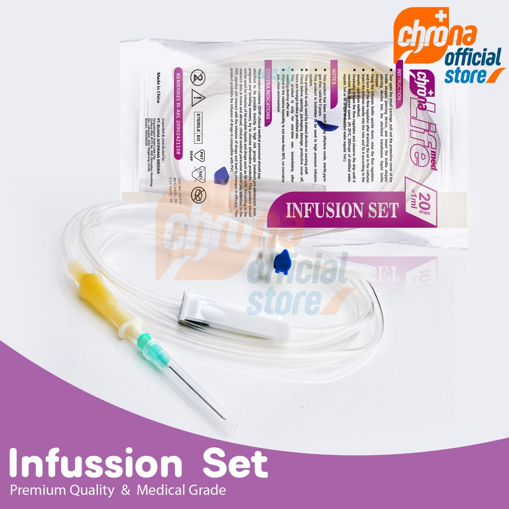 Jual Chrona Life Med Infusion Set Premium Hospital Grade I High Quality ...
