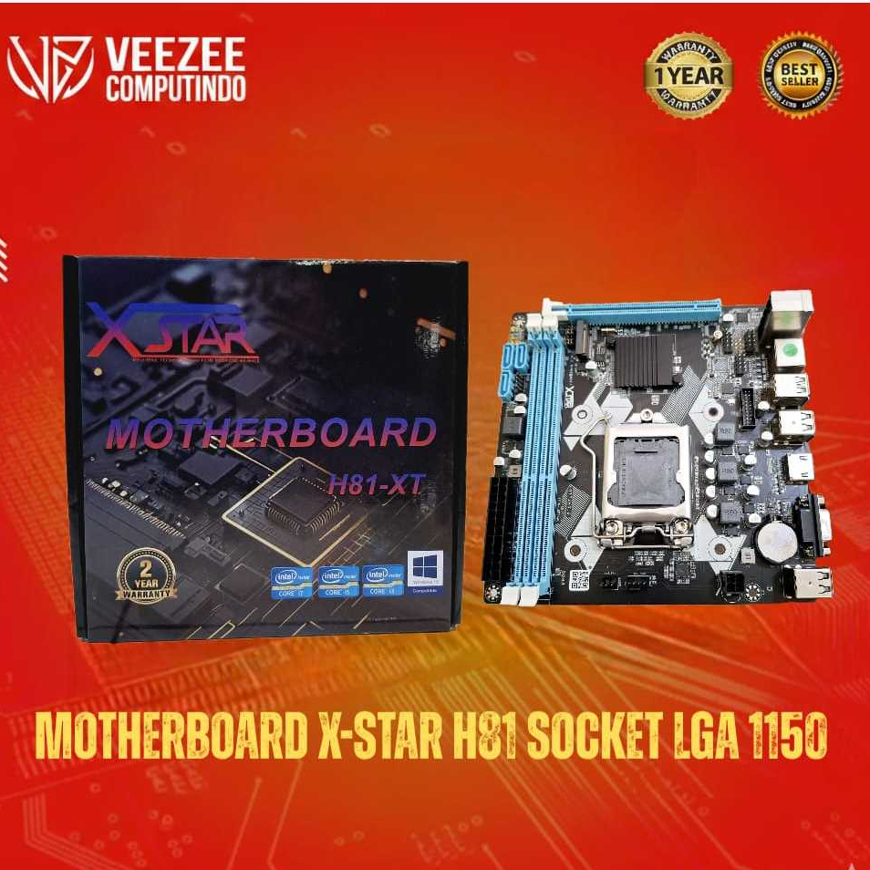 Jual Motherboard X-Star H81 LGA1150 Haswell DDR3 New Mobo H81 | Shopee ...