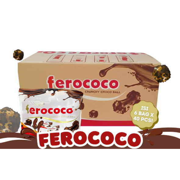 Jual 1 DUS FEROCOCO Soes Coklat Isi 6 Bag Double Coklat Halal BPOM ...