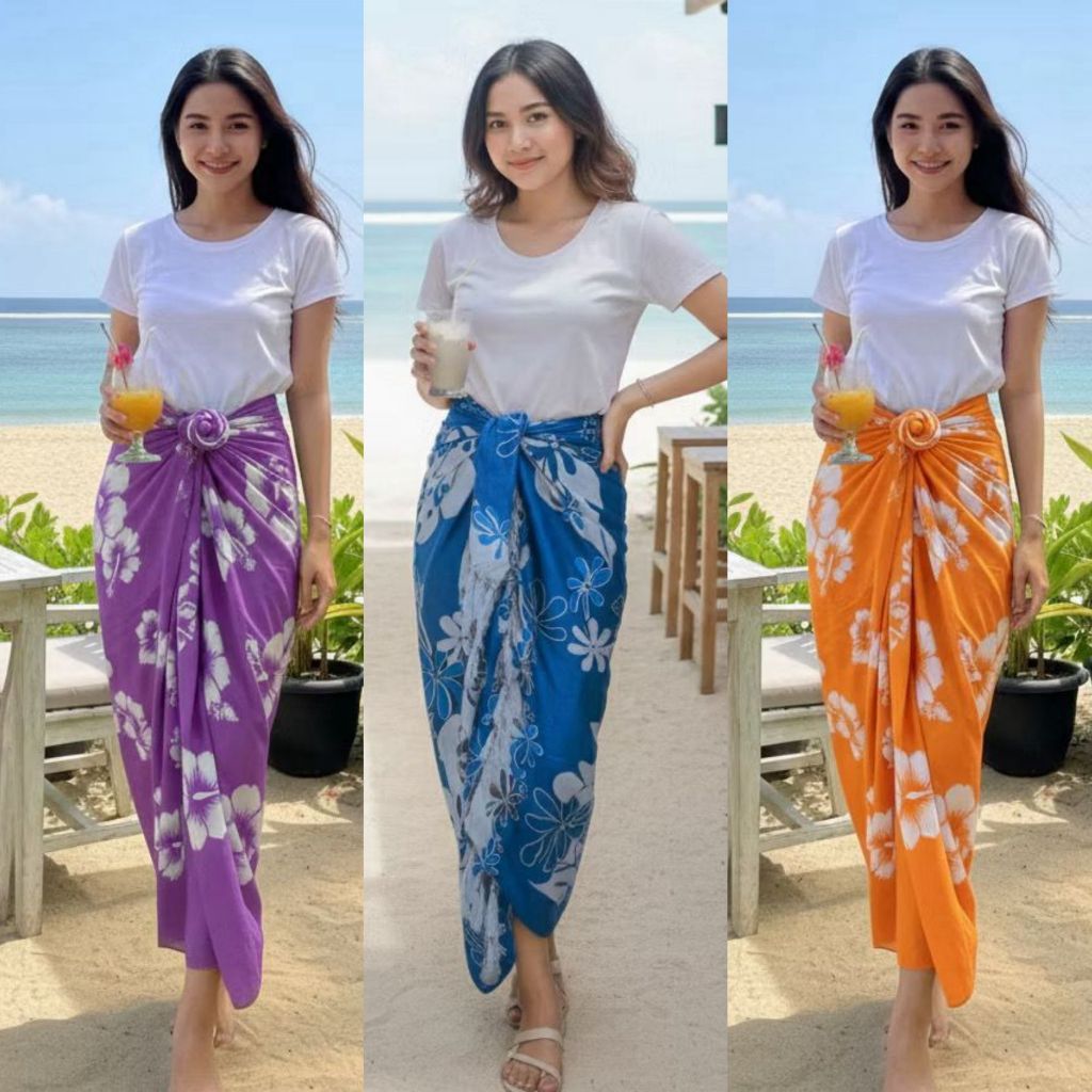 Jual KAIN PANTAI RUMBAI BALI / SARUNG PANTAI MOTIF | Shopee Indonesia