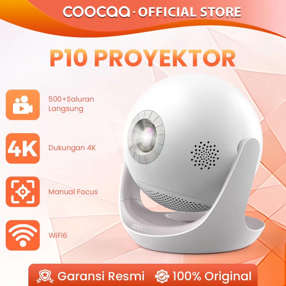 Review COOCAA Proyektor P10: Hiburan 4K dengan 500+ Saluran & AI Kreatif