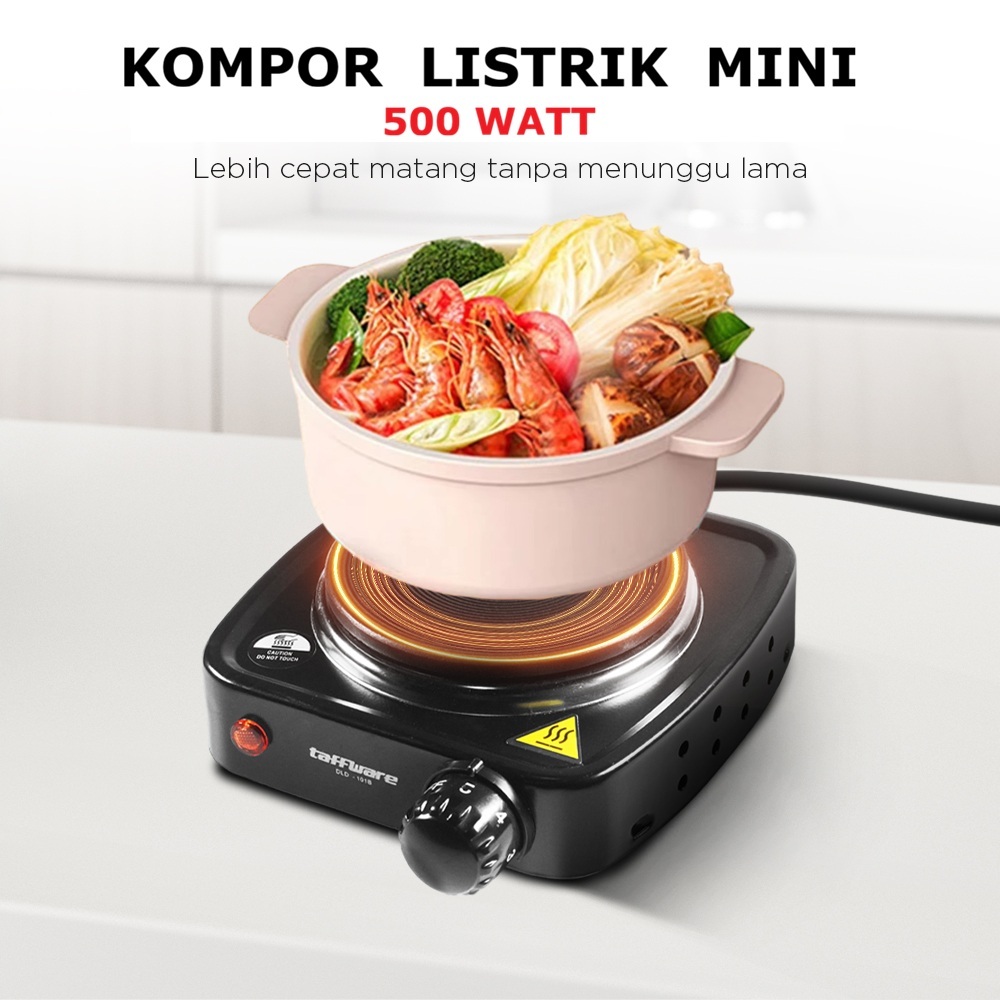 Jual Kompor Listrik 1 Tungku Mini Portable Hot Plate 500W - Pemanas ...