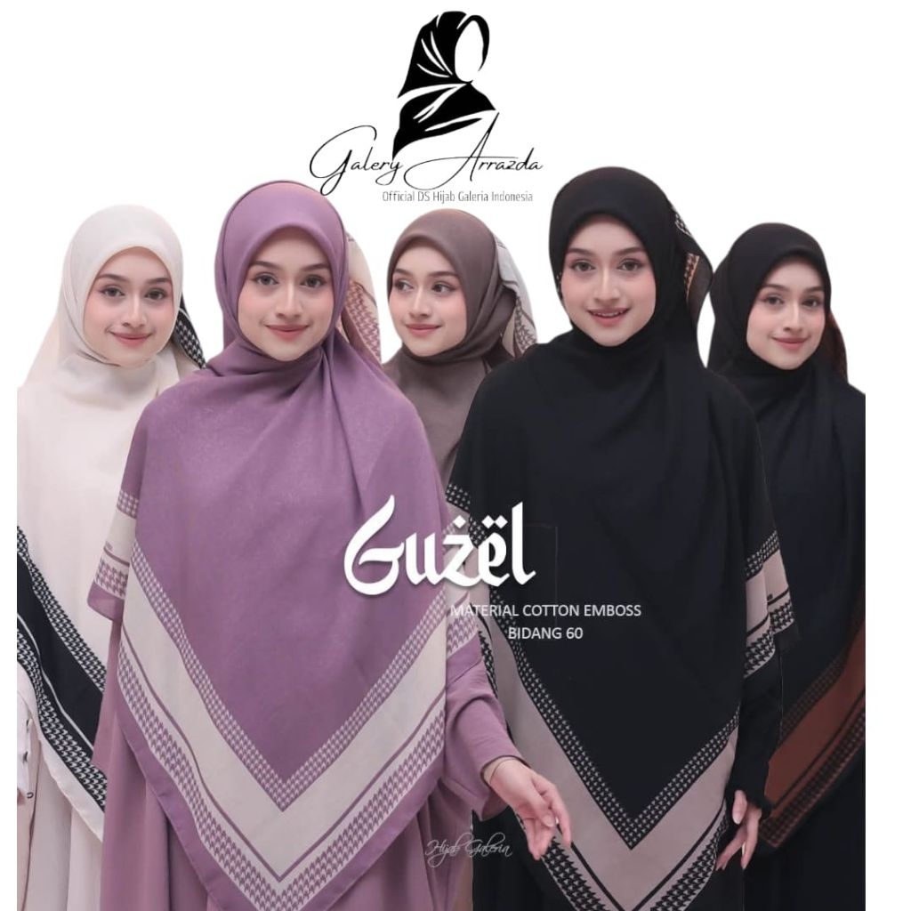 Cotton Guzel By HIJAB GALERIA Size 140×140cm Syar'I