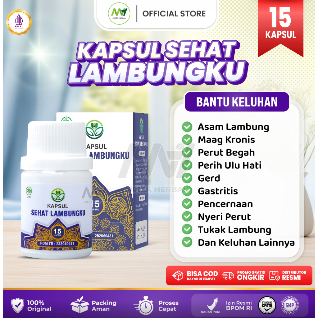 Obat Asam lambung Naik Sering Kambuhan Maag Akut Dan Kronis Gerd Gastritis Tukak lambung Sakit perut Bengkak Minum Kapsul Sehat Lambungku PALING AMPUH Namun Tergantung Kondisi Tubuh