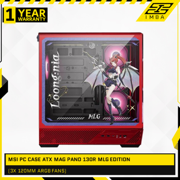 Jual MSI PC CASE ATX MAG PANO 130R MLG EDITION (3X 120MM ARGB FANS ...