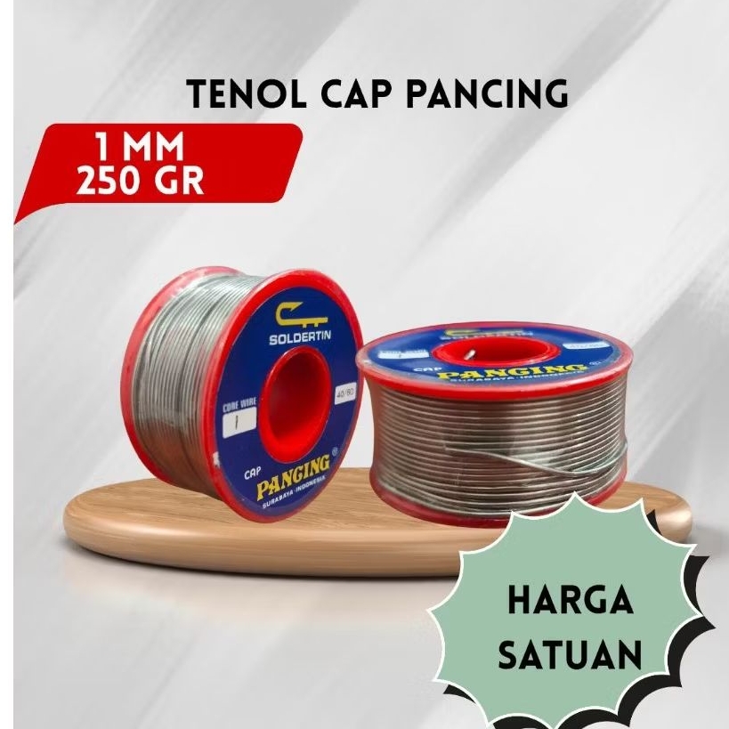 Jual Tenol Timah Solder cap pancing 1 mili 250 gr | Shopee Indonesia