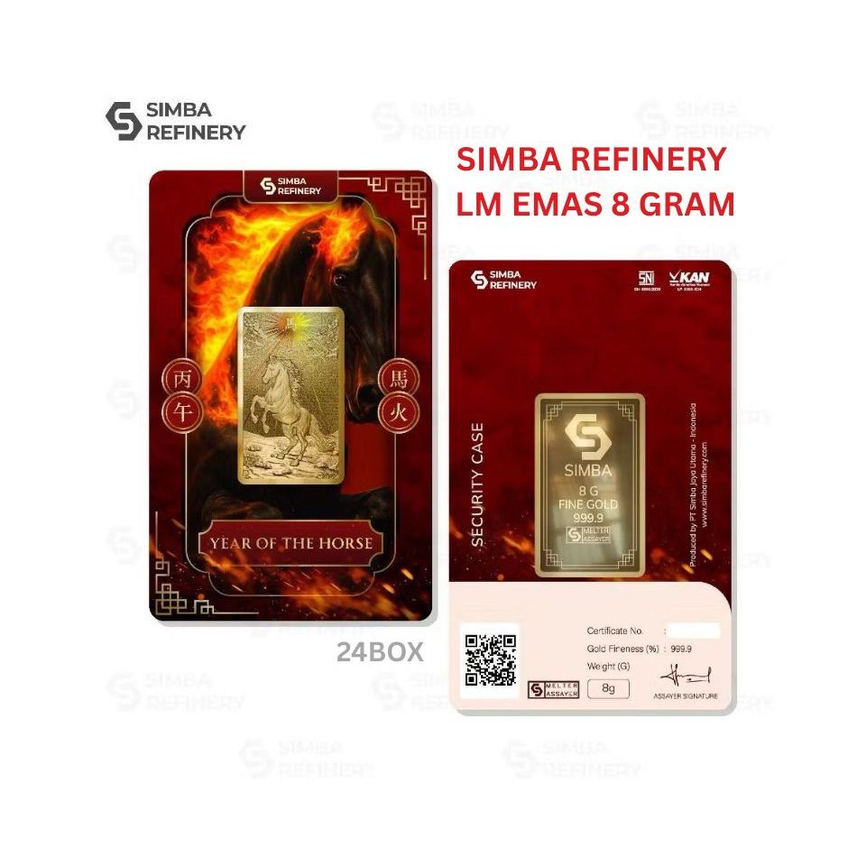 Jual Simba Refinery Logam Mulia 8 Gram Series Lunar New Year 2026 (Fire ...