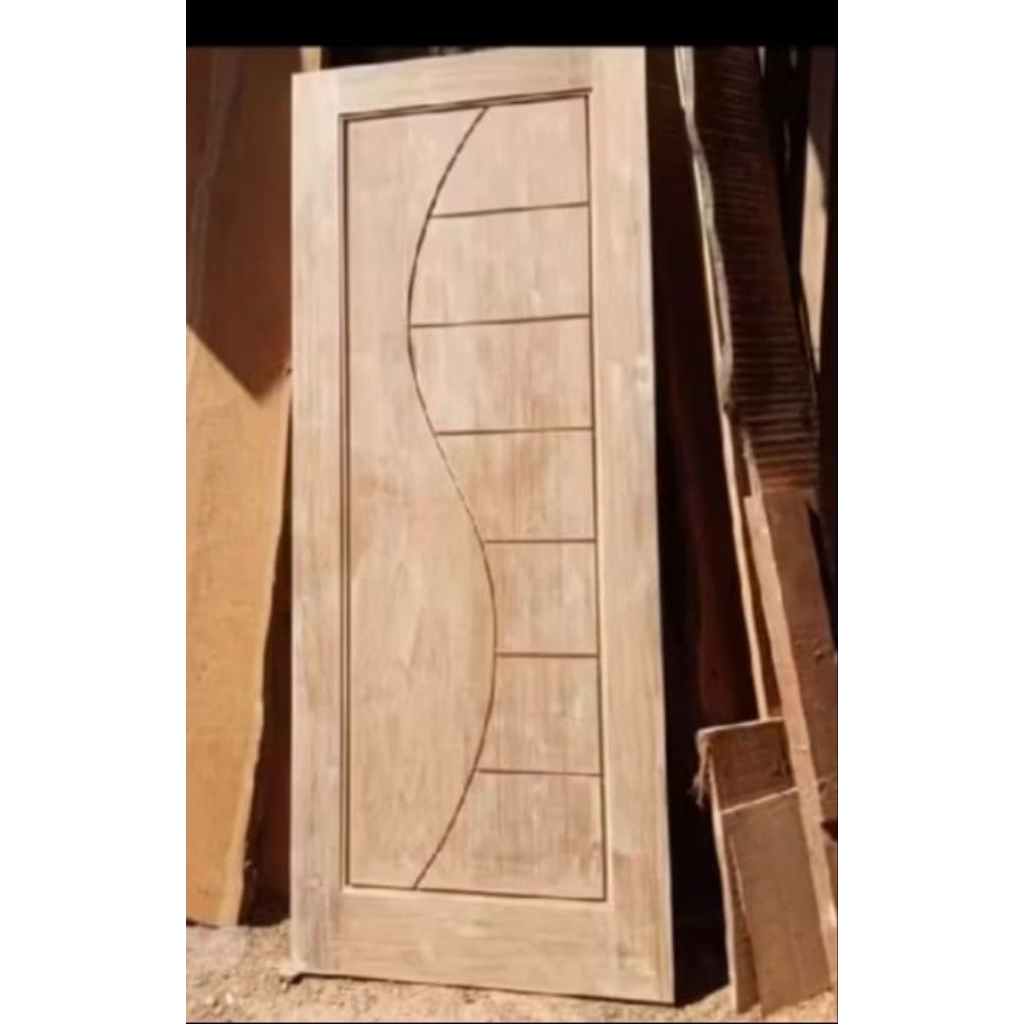 Daun pintu kayu jati perhut tani gret A
