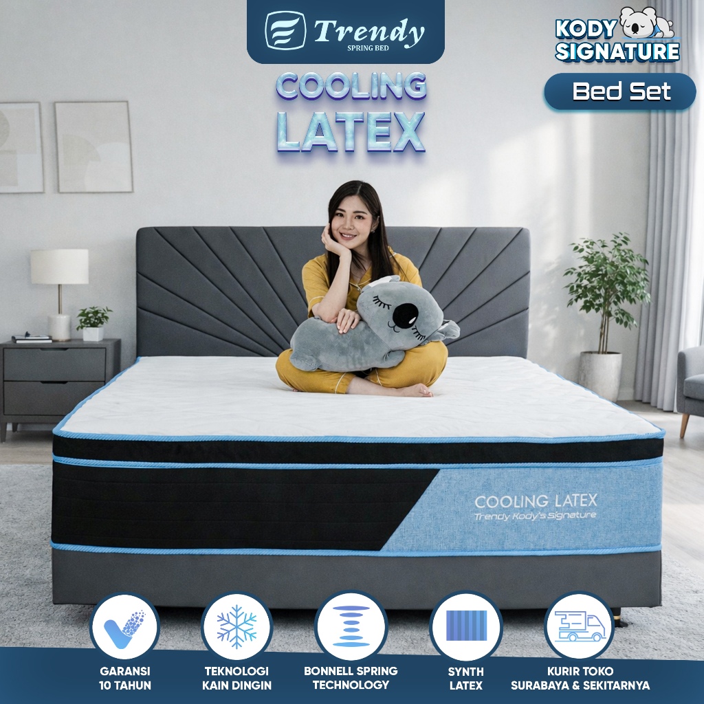 Jual Kody Trendy Bed Set Spring Bed Dingin, Dipan, dan Headboard ...